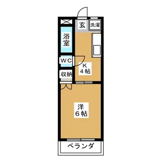 ヒルサイド塩釜【1階】の間取り