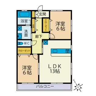 Rooftop Garden【2階】の間取り