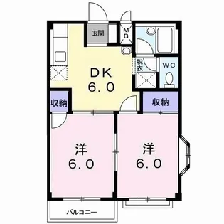 モアクレストF【2階】の間取り