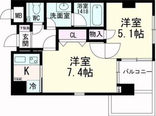 brandz tomizawa【3階】の間取り