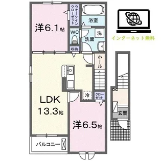 アルドール シティ 202【2階】の間取り