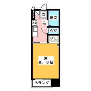 サンシャイン上前津【7階】の間取り