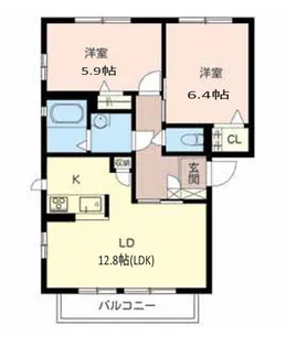 ベルドミール【2階】の間取り