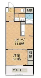 アルテノースタワー【4階】の間取り