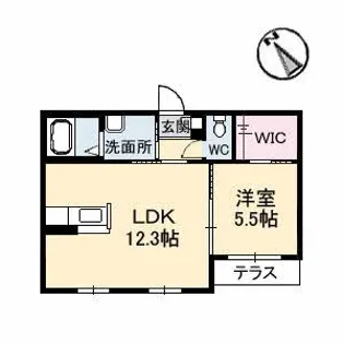 ジュネスメゾン B棟【2階】の間取り