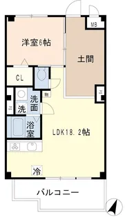 Leben Gleis常盤【1階】の間取り