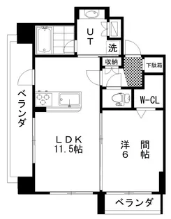 デュオヒルズ釧路【3階】の間取り