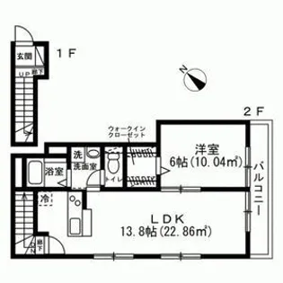 La・stella【2階】の間取り