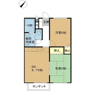 ブランシェ新浦安【1階】の間取り