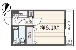 ハイライズ座間【1階】の間取り