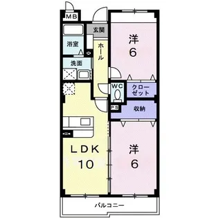 サンリットヒルズ【2階】の間取り