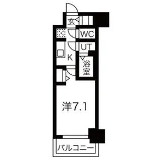 ファステート難波グランプリ【9階】の間取り