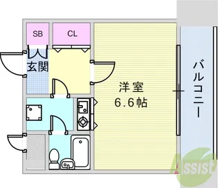 朝日プラザツインテージ神戸イースト【3階】の間取り