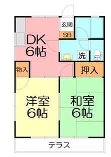 メゾン片倉【1階】の間取り