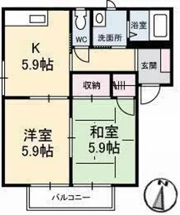 フォーレス21 B棟【2階】の間取り