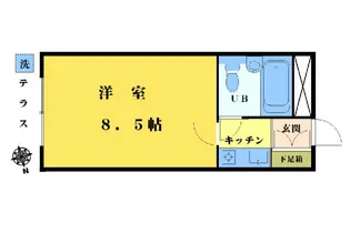 エクセレント東中野【1階】の間取り