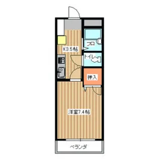 サンパレス日向【5階】の間取り