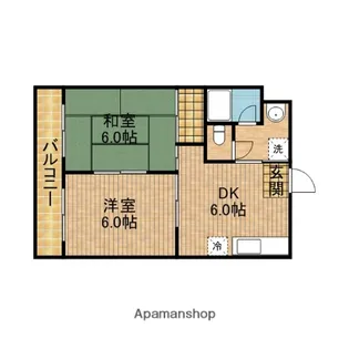 ベルク青葉【3階】の間取り
