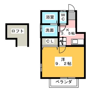 グリーンハウス西玉垣【1階】の間取り