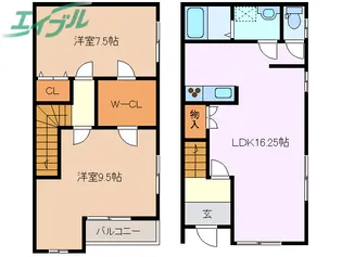 ファビージョージアン・イースト【1階】の間取り