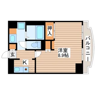 ステュディオ仙台【2階】の間取り