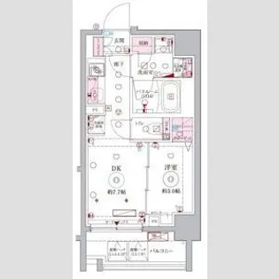 ラグディア北新宿【2階】の間取り