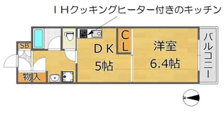 グランドゥール東園田【2階】の間取り