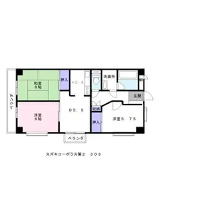 スズキコーポラス第2【3階】の間取り