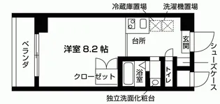 ドルミトリオ天神【4階】の間取り