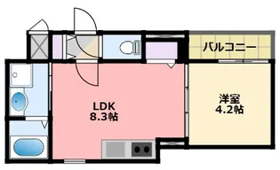 The Residence 大庄西町【2階】の間取り