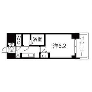 プレサンス名駅南エディフィス【2階】の間取り