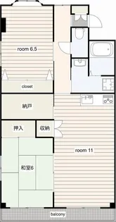 URBAN STAGE 21【4階】の間取り