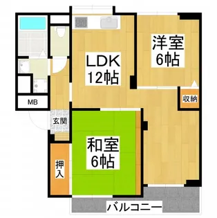 YF深阪【1階】の間取り
