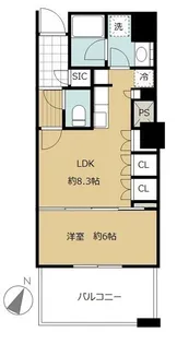 Brillia 有明 skyTower【3階】の間取り