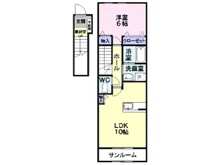 サンリットヴィラ【2階】の間取り