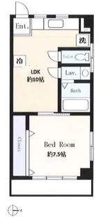 萩中マンション【3階】の間取り