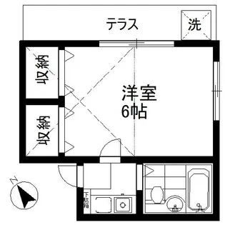 レオパレス21吉野原【1階】の間取り