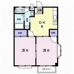 グレイシャス山下【2階】の間取り