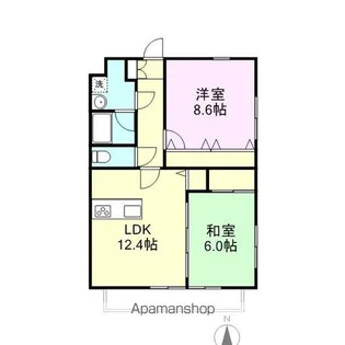 グランピークス津秦【3階】の間取り