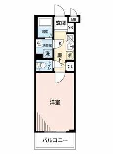 LUNIQ羽田大鳥居【4階】の間取り