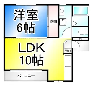 サンハイツ吉田【2階】の間取り