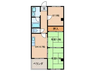 サンハイムフラワー【5階】の間取り