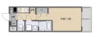 エスリード梅田北【9階】の間取り