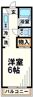 ベルメゾンカスヤ【1階】の間取り