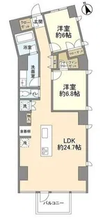 麻布メゾン【8階】の間取り