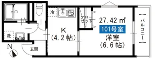 ゴールデンハウス船堀【1階】の間取り