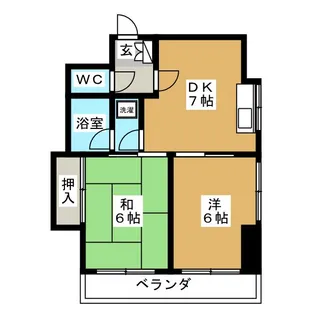 ラ・カーサモモイ【3階】の間取り