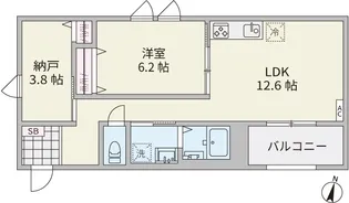 ウェルネストルーム大宮【3階】の間取り