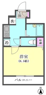 ガーデンコート下北沢【1階】の間取り