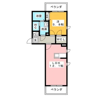 グリーンテラス春岡【3階】の間取り
